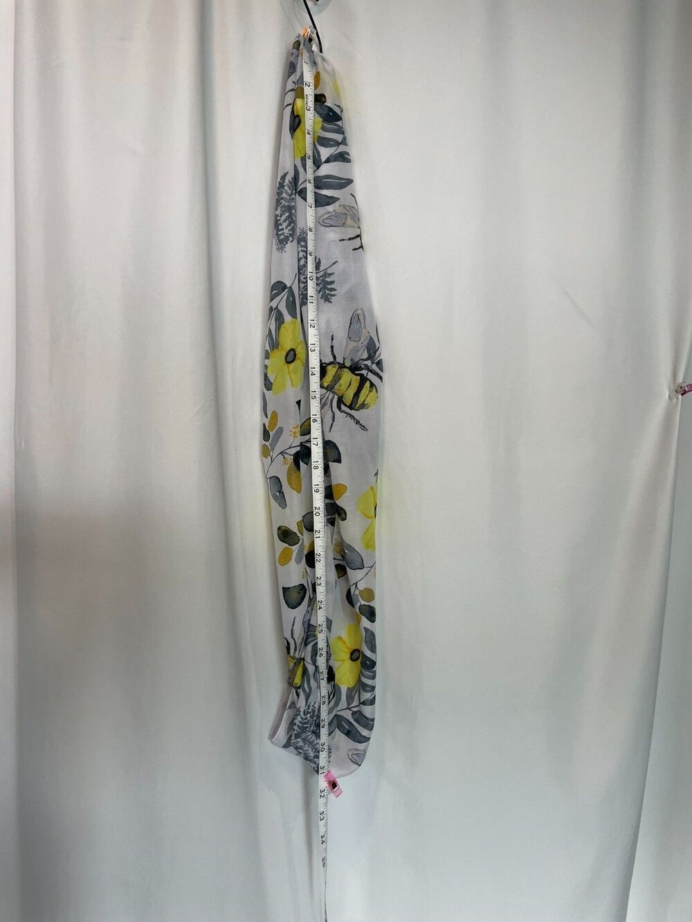 Mario Serrani Little Black Ribbed Dress L & Bonus Black & Yellow Honey Bee Scarf - Picture 7 of 11